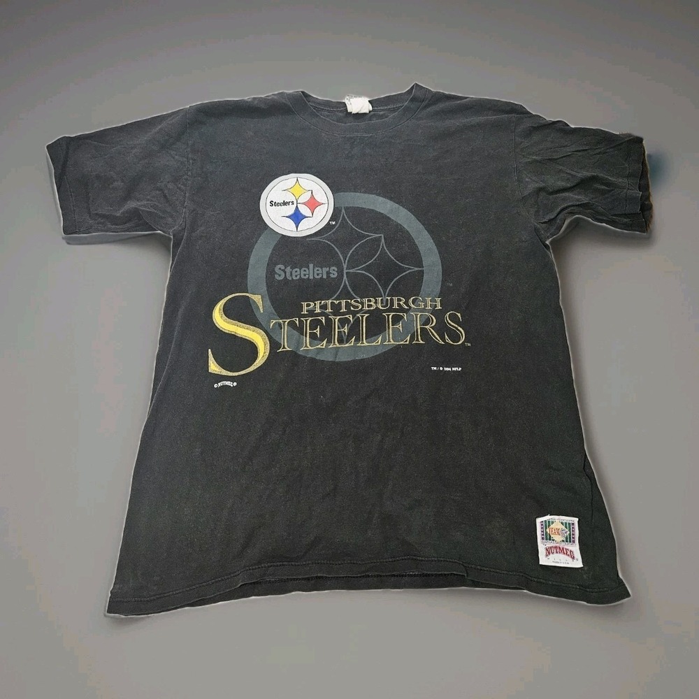 NFL Pittsburgh‎ Steelers Vintage 1994 Nutmeg Brand T-shirt Men's Size Large